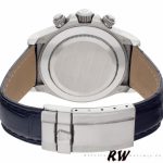 Rolex Daytona 116519 White Dial Black Leather strap 40mm Mens Replica Watch - Image 4