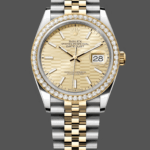 Rolex Datejust 36mm Stainless Steel and Yellow Gold 126283RBR Champagne Index Jubilee