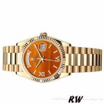 Rolex Day-Date 128238 Fluted Bezel Carnelian dial 36MM Unisex Replica Watch - Image 14