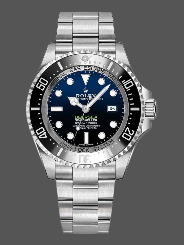7477D453-02A2-18C9-48D2-F5FBAF665FC7 Rolex Sea-Dweller Deepsea 116660 Stainless Steel D-Blue Dial 44MM Mens Replica Watch - Image 1