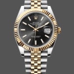 Rolex Datejust 41 Black Dial Gold & Steel 126333 0014 Men's Watch