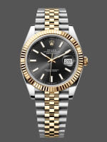 Rolex Datejust 41 Black Dial Gold & Steel 126333 0014 Men's Watch