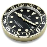 Rolex GMT Master Black and Gold Wall Clock - Image 6