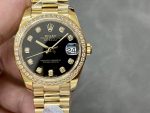 Rolex Datejust 31mm Yellow Gold Black Dial 178288 0011 Ladies Watch - Image 3