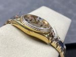 Rolex Day Date 36mm Yellow Gold 128348RBR 0030 Pave Rainbow Diamonds Sapphires Dial - Image 6