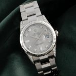 Rolex Day Date 118339 Silver Dial Fluted Bezel 36mm Unisex Replica Watch - Image 2