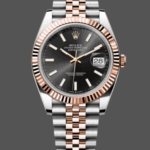 Rolex Datejust 41 Everose Gold Black Dial Jubilee Bracelet 126331