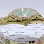 Rolex Day Date 118348 Green Dial Yellow Gold 36mm Unisex Replica Watch - Image 4