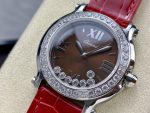 Chopard Happy Sport Diamond Bezel Brown Quartz 278475-3037 - Image 14