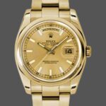 Rolex Day-Date 118208 Champagne Dial 36mm Unisex Replica Watch