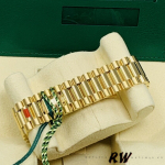 Rolex Day-Date 228348RBR Champagne Index Dial Diamond Bezel 40mm Mens Replica Watch - Image 5