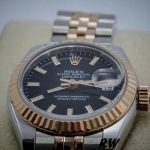 Rolex Datejust 179171 Black Dial Fluted Bezel 26MM Lady Replica Watch - Image 2