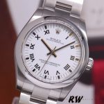 Rolex Oyster Perpetual 177200 White Roman Dial Oyster Bracelet 31mm Lady Replica Watch - Image 3