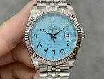 Rolex Datejust 41 Ice Blue Dial with Fluted Bezel 126334 Men's Watch - Image 4