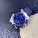 Rolex Daytona 116519 Sodalite Arabic Dial Blue Alligator Leather 40mm Mens Replica Watch - Image 11