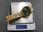 Rolex Day Date 36mm Fluted Bezel Green Ombre Dial President Bracelet m128238 0118 - Image 11