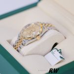 Rolex Datejust 36MM 126233 0015 Champagne Index Dial Fluted Bezel Unisex Replica Watch - Image 13