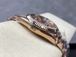 Rolex Day Date 36 Diamond Paved Dial Fluted Bezel 18K Everose gold 128235 0039 President Watch - Image 10