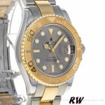 Rolex Yacht-Master 168623 Steel Yellow Gold Platinum Dial 35MM Unisex Replica Watch - Image 2