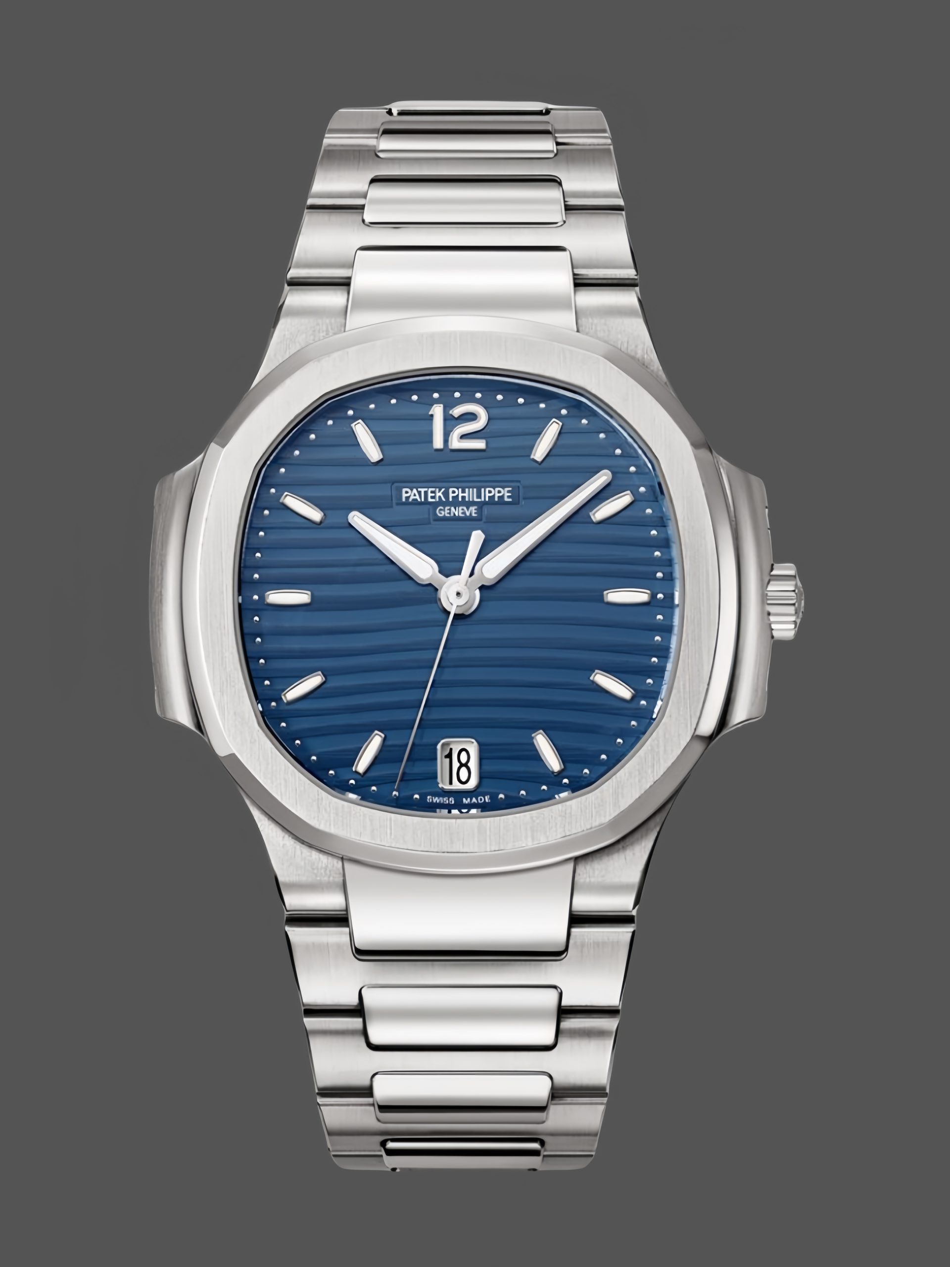794CCB73-626B-7706-09C4-8B1716B5C816 Patek Philippe Ladies Nautilus Blue Dial and Grey Dial 7118 1A 001 35.2mm - Image 1