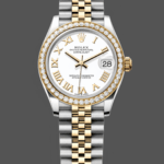 Rolex Datejust 31mm Stainless Steel and Yellow Gold 278383rbr 0002 White Roman Jubilee