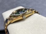 Rolex Day Date 36mm Fluted Bezel Green Ombre Dial President Bracelet m128238 0118 - Image 8