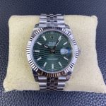Rolex Datejust 41mm Stainless Steel 126334 0030 Mint Green Dial Fluted Jubilee - Image 3
