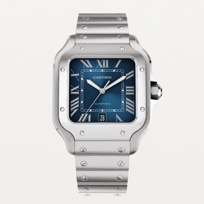 79D73F4D-0847-7D42-57B8-905CB6D87642-1 CARTIER SANTOS WSSA0030 BLUE 39.8mm - Image 1
