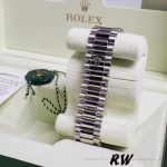 Rolex Day-Date 218206 Glacier Blue Diamond Roman Dial Platinum 41MM Mens Replica Watch - Image 6