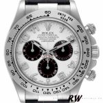Rolex Daytona 116519 Panda Dial Blue Leather Strap 40mm Mens Replica Watch - Image 2