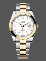 Rolex Datejust 41 m126303 0015 Two Tone White Dial Men's Watch
