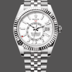 Rolex Sky Dweller 42 White Dial Fluted Bezel M336934 0004 Men's Watch