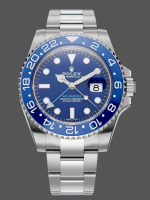 Rolex GMT Master II 126710 "Wildman" 904L SS Blue Dial on SS Oyster Bracelet
