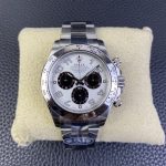 Rolex Cosmograph Daytona 116509 White Arabic Dial White Gold 40MM Mens Replica Watch - Image 3