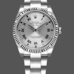 Rolex Oyster Perpetual Air-King 114234 Silver Dial 34mm Unisex replica watch