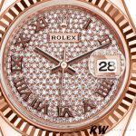 Rolex Datejust 279175 Diamond Paved Dial Fluted Bezel 28mm Lady Replica Watch - Image 2