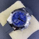 Rolex Daytona 116519 Sodalite Arabic Dial Blue Alligator Leather 40mm Mens Replica Watch - Image 5