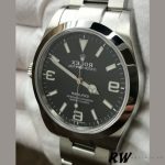 Rolex Explorer 214270 Black Luminous Dial Stainless Steel 39MM Mens Replica Watch - Image 3