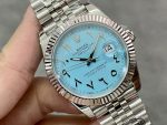 Rolex Datejust 41 Ice Blue Dial with Fluted Bezel 126334 Men's Watch - Image 5