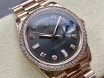 Rolex Day-Date 128345RBR Slate Dial Everose Gold 36MM Unisex Replica Watch - Image 4