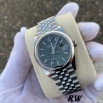 Rolex Datejust 126200 Olive Green Palm Motif Dial 36MM Unisex Replica Watch - Image 3