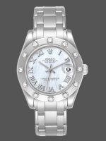 Rolex Pearlmaster Midsize 81319 MOP Dial 34MM Lady Replica Watch