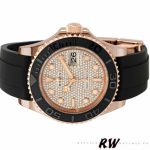 Rolex Yacht-Master II 126655 Diamond Pave Dial Rose Gold 40mm Mens Replica Watch - Image 15