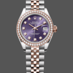 Rolex Datejust 28mm Everose Gold m279381rbr 0015 Aubergine Diamond Lady Watch