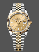 Rolex Datejust 126333 0010 Champagne Index Jubilee 41mm Two Tone Steel