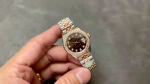 Rolex Datejust 28 Chocolate Diamond Dial m279135rbr 0018 Women's Watch - Image 2