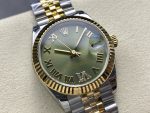 Rolex Datejust 31mm Stainless Steel and Yellow Gold 278273 0016 Green VI Roman Jubilee - Image 4