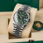 Rolex Datejust 126234 Olive Green Palm Motif Dial 36MM Unisex Replica Watch - Image 12