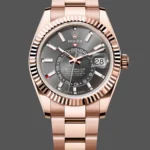 Swiss Rolex Sky Dweller 42 Slate Dial Rose Gold m336935 0004 Men's Replica Watch