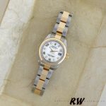 Rolex Datejust 179163 White Arabic Dial Domed Dezel 26MM Lady Replica Watch - Image 2